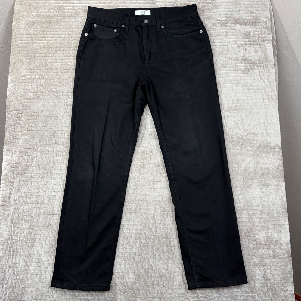 SPOKE Mens Build C Black‎ Five Pocket Trousers Waist 31 Straight Leg Pants